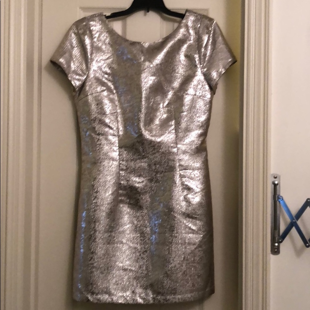 Metallic mini dress